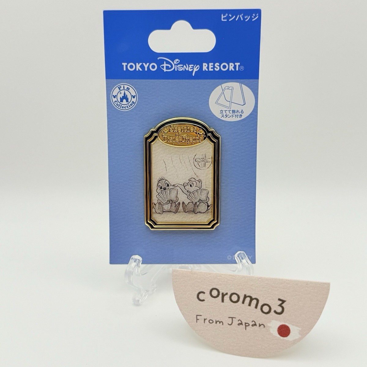 Tokyo Disney Resort Mickey and Friends Pin Badge Sketches of