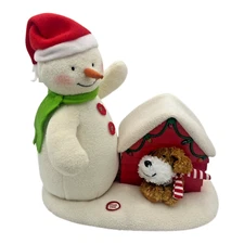 2011 Hallmark Jingle Pals Dog Snowman Plush Sings Shakes Barks Lights See Video