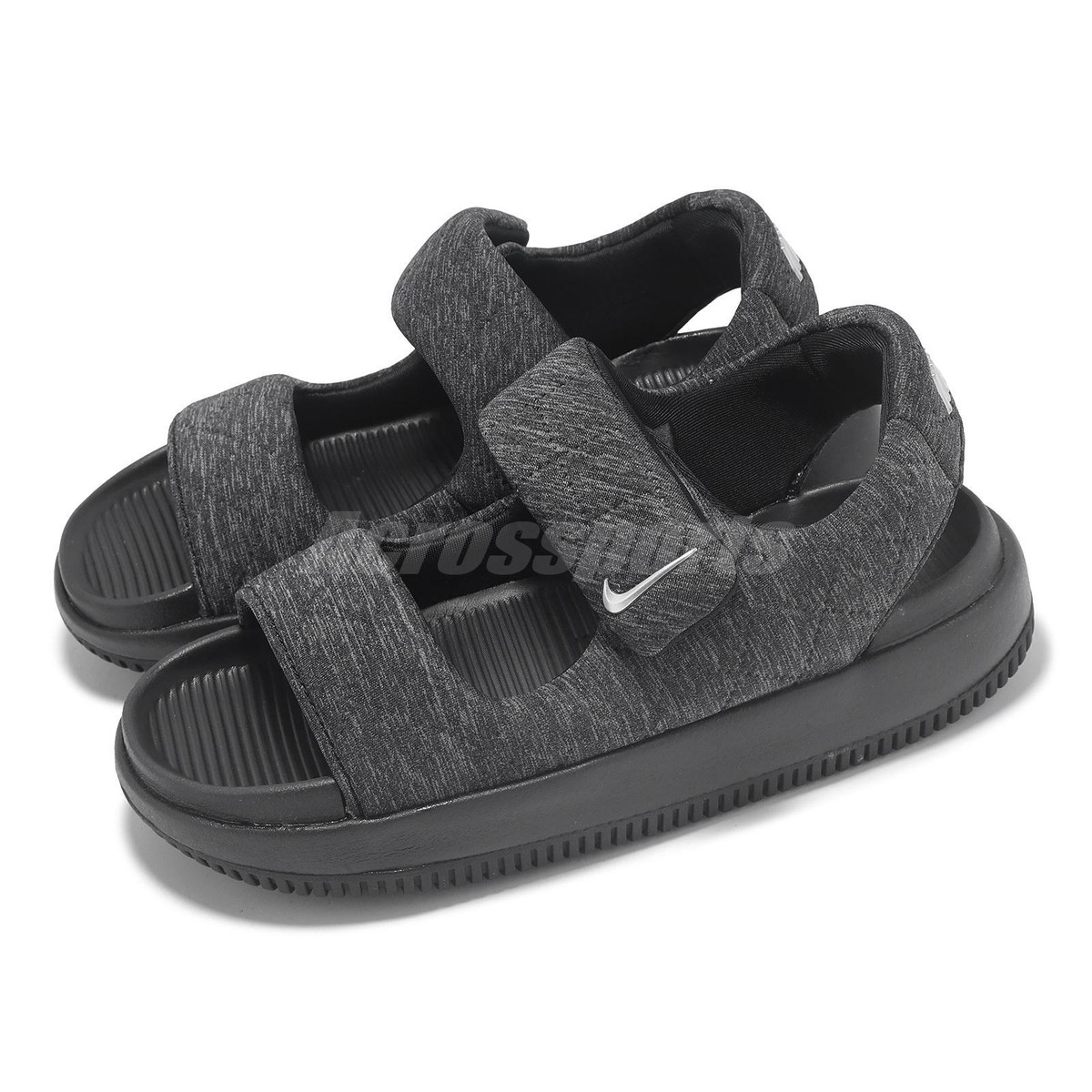 Nike Wmns Calm Sandal SE Black Metallic Silver Women Casual