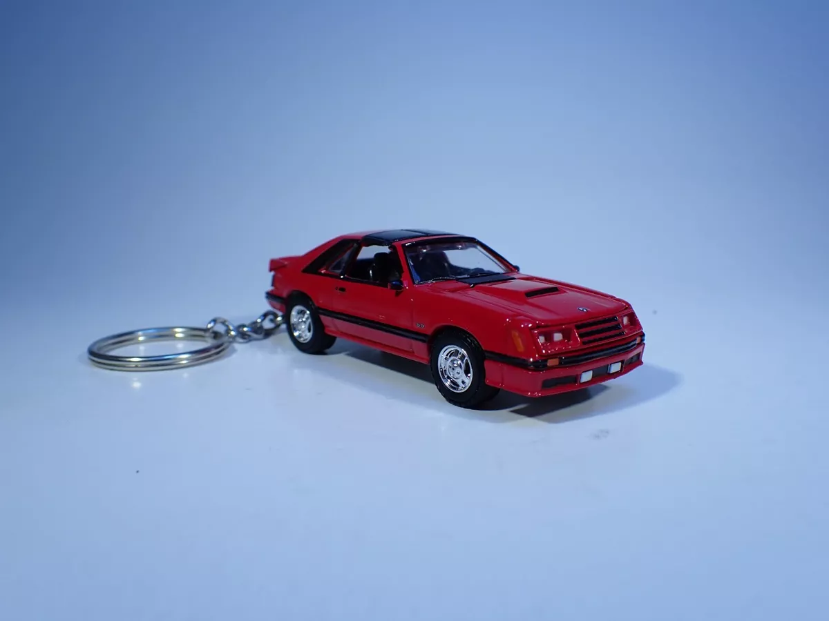 keychain 82 MUSTANG GT 1982 red Ford fox body mustang key chain