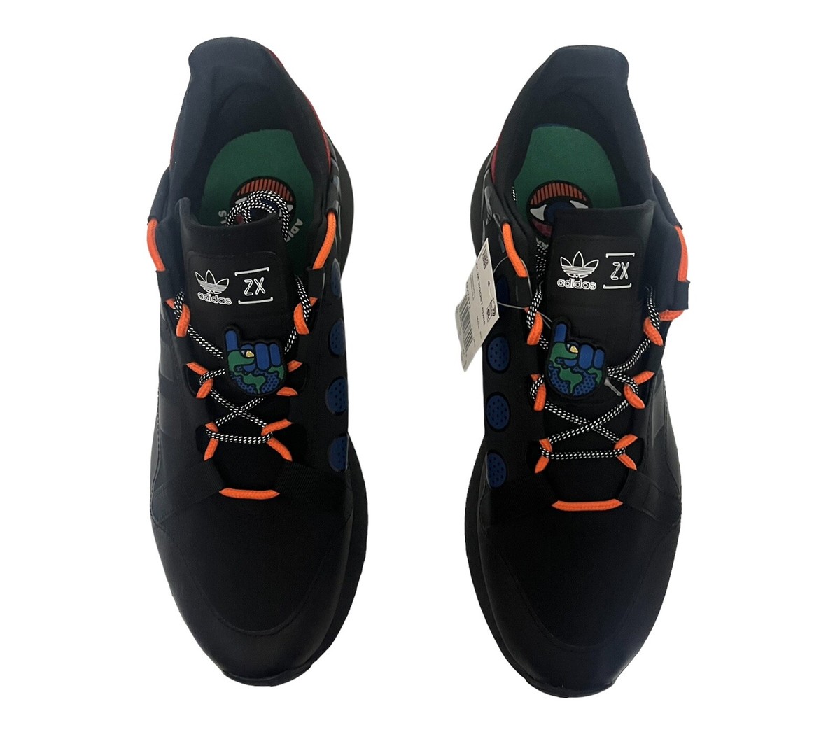 Size 10 - adidas ZX 2K Boost Pure Black Scarlet for sale Size 10 - adidas ZX 2K Boost Pure Black Scarlet for sale