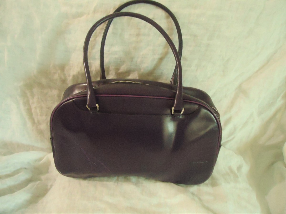 PRADA Classic Bowling Bowler Bag - Purple - Rare color - Key