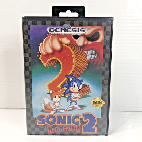 Sonic the Hedgehog 2 (Sega Genesis, 1992) SEGA Games Missing Instructions Tested - Picture 2 of 16
