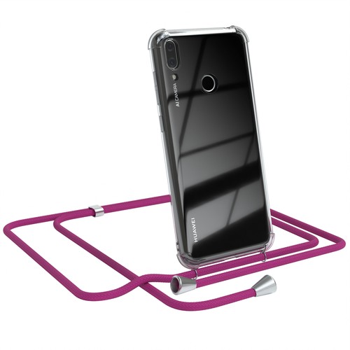 Do Huawei Y7 2019 Y7 Prime 2019 Etui na pelerynę z paskiem Łańcuch na telefon komórkowy Ochrona Silikon - Zdjęcie 14 z 26