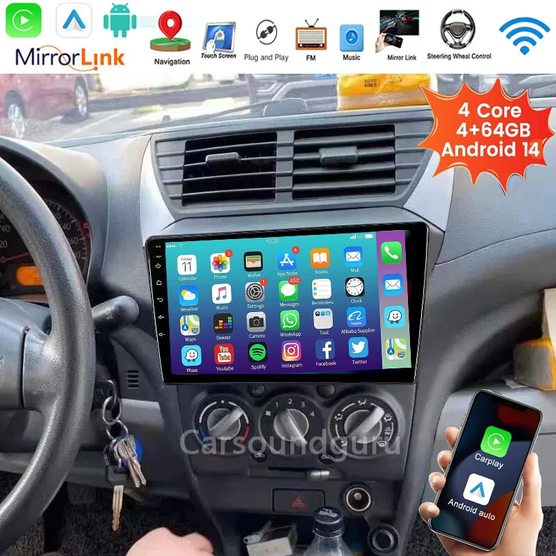 For Suzuki Alto 2009-2014 Wireless Apple Carplay Android auto Head unit +Camera - image 4 of 4