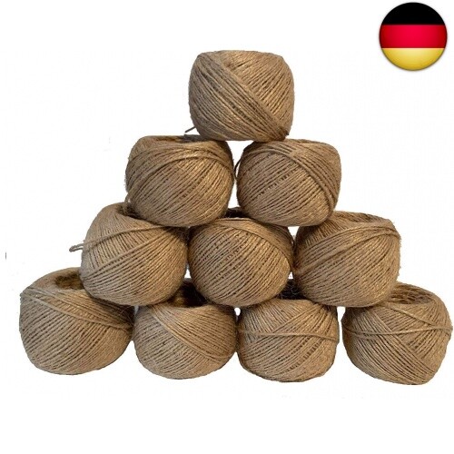 Viaforest 10X100 M Jute Schnur Kordel Natur Fur Garten Pflanzen Basteln-image