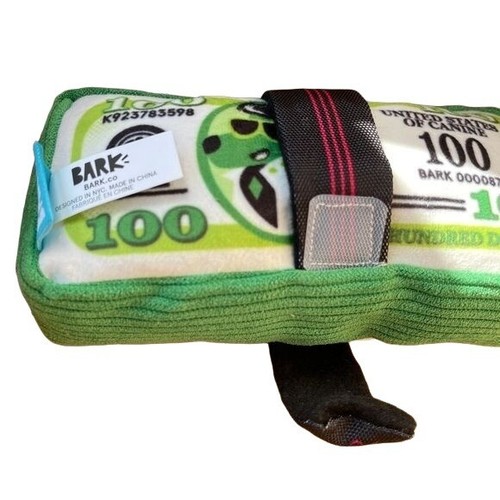 Bark Dog Toy Beagle Tender Dollar Bills Squeaker crinkle Tug Medium Gift NWT - Picture 5 of 8