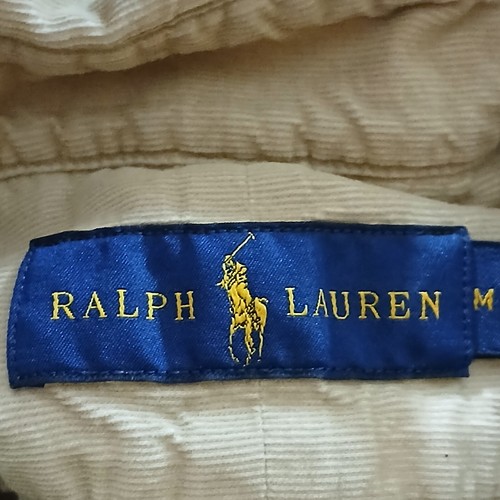 Ralph Lauren Shirt Medium Brown Corduroy Long Sleeve 100% Cotton Lightweight - Picture 15 of 17