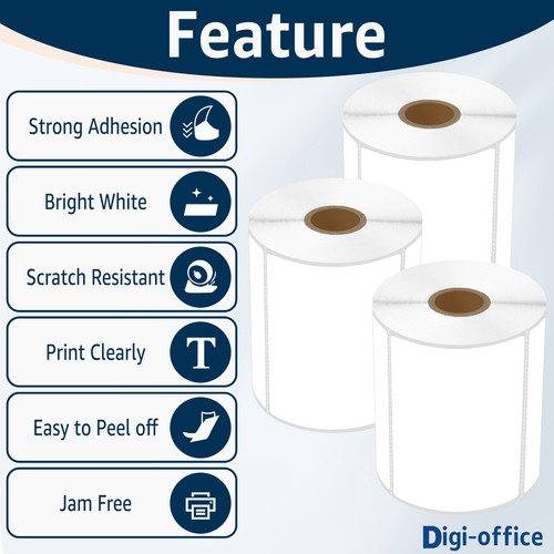 40 Rolls 500 Labels 4X3 Direct Thermal for Zebra LP2844-Z LP2844 TLP3842 TLP2844 - Picture 5 of 19