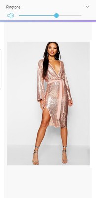 gold sequin dress boohoo