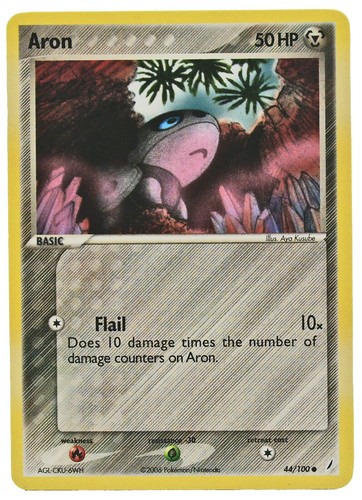 Aron 44/100 Common Non Holo EX Crystal Guardians Pokemon Card  NM+  - Picture 1 of 3