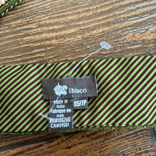 IBISCO BEADED/SATIN STRIPE TIE BELT - Picture 2 of 4
