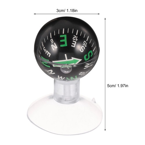 Car Guide Ball Automotive Navigation Compass Travel Dashboard for Cars - Picture 7 of 12