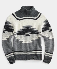 Todd Snyder Southwest Donegal Lambswool Turtleneck Large $298