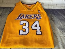 Mitchell /& Ness Swingman Jersey Los Angeles Lakers Shaquille ONeal #34 Purple 99-00