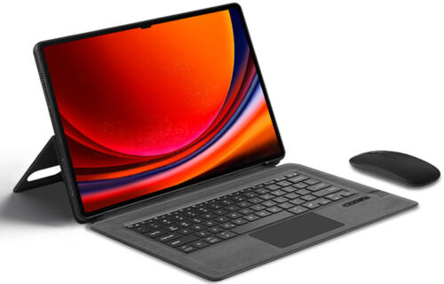 Per Samsung Galaxy Tab S9 Ultra 14,6" custodia tastiera e combinazione mouse wireless - Foto 2 di 10