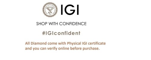 IGI Certified Lab Grown Diamond CVD 1.00 Ct Round Cut F Color VS2 - Picture 8 of 13