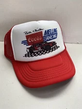 Vintage NASCAR Bill Elliott Hat Trucker Hat snapback Unworn Red Cap New