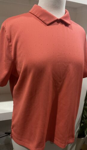 Nike Ace Jacquard Polo Women's Medium Coral - CK5846-814 Dri-Fit Golf - Picture 2 of 4