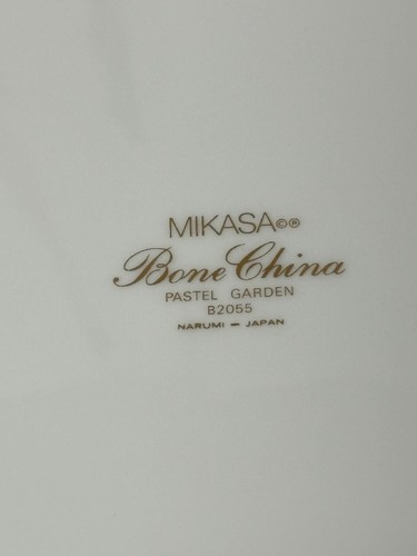 Vintage Mikasa Cake Plate & Server Pastel Garden Pre-Owned Never Used - Picture 3 of 6