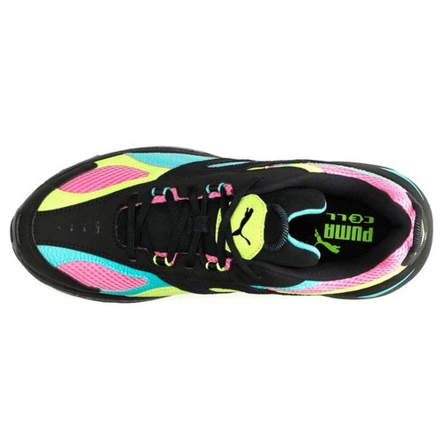 PUMA Cell Speed Blk Swxp Lace Up Womens Black, Multi Sneakers Casual Shoes 3858 - Picture 4 of 6