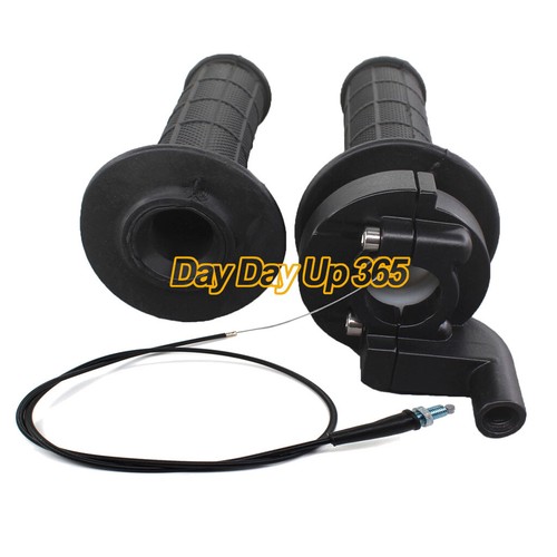 For Suzuki RM 50 RM60 RM65 RM80 JR80 RM85 Twist Handle Grip Bar & Throttle Cable - Picture 2 of 6