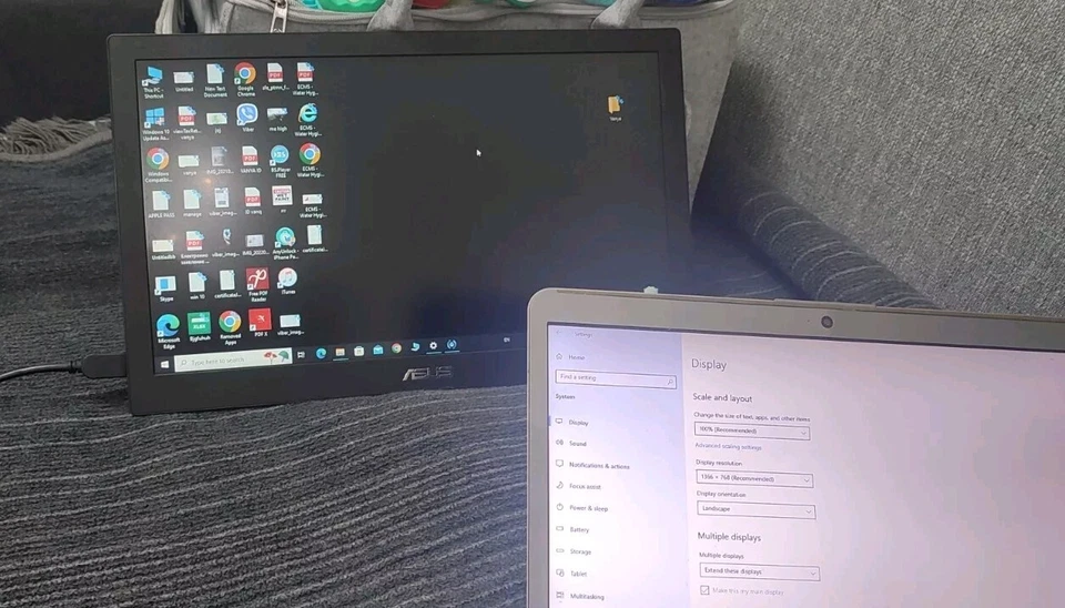 ASUS MB168B 15.6" Widescreen Monitor -No USB Cable Inc – Tested Working Order. - Image 4 of 4