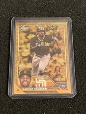 Xander Bogaerts 2023 Topps Chrome Gilded Gold Wave Etch Refractor #d /75 Padres