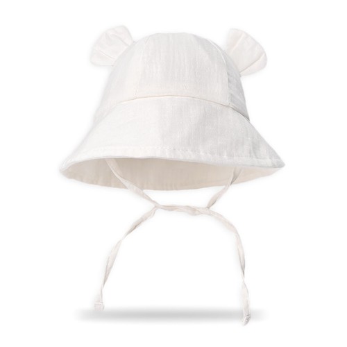 Personalised infant Bucket Hat Bear Beach Sun Cap Baby Custom Name Adjustable AU - Picture 7 of 30
