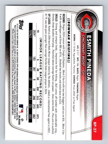 2025 TOPPS BOWMAN BASEBALL CARDS - ROOKIES - PROSPECTS - YOU PICK - BOWMAN 1st - Picture 273 of 497