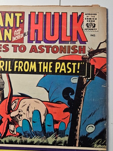Marvel Comics Tales to Astonish #68 Giant Man Hulk Leader 1965 en muy buena condición - Imagen 5 de 7