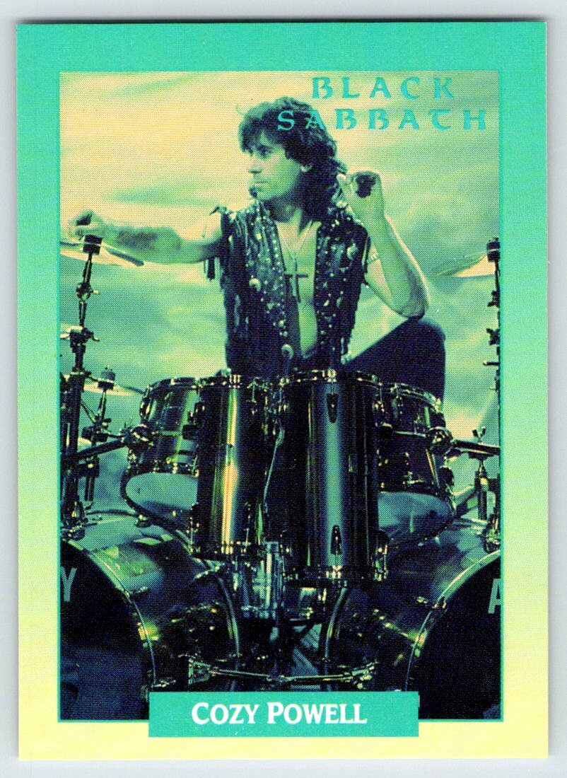 COZY POWELL BLACK SABBATH Rock Cards Brockum Trading Card