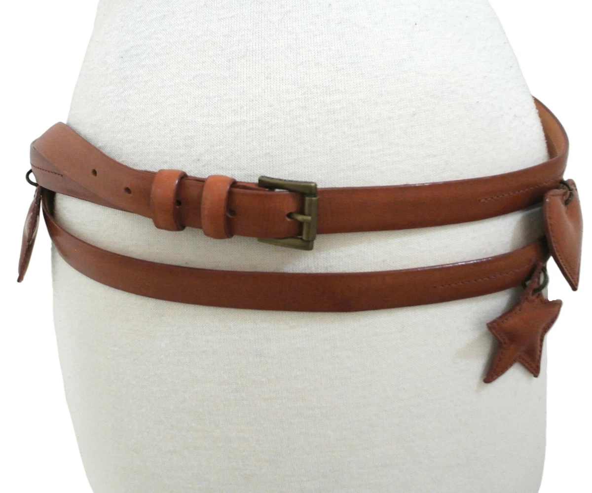 CASTELBAJAC double wrap leather belt w charms sz M 61Z3n2urIsL._AC_SY350_QL65_.jpg main image 3
