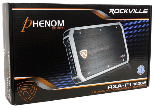 Rockville RXA-F1 1600 Watt Peak/400W RMS 4 Kanal Verstärker Autoradio Amp - Bild 5 von 5