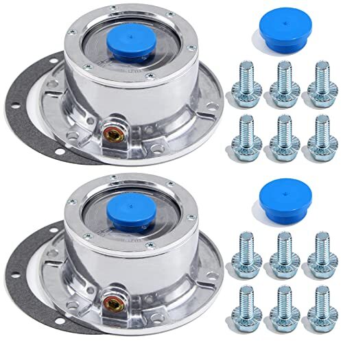 2set 3434009 Trailer Hub Caps 3434009 6 Holes Aluminum Hub Cap For