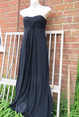 Coast strapless Black maxi evening Dress size 10 | eBay Coast strapless Black maxi evening Dress size 10 | eBay