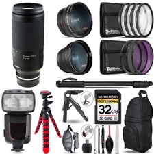 Tamron 70-300mm f/4.5-6.3 Di III RXD Lens Z -3 lens Monopod -32GB Kit