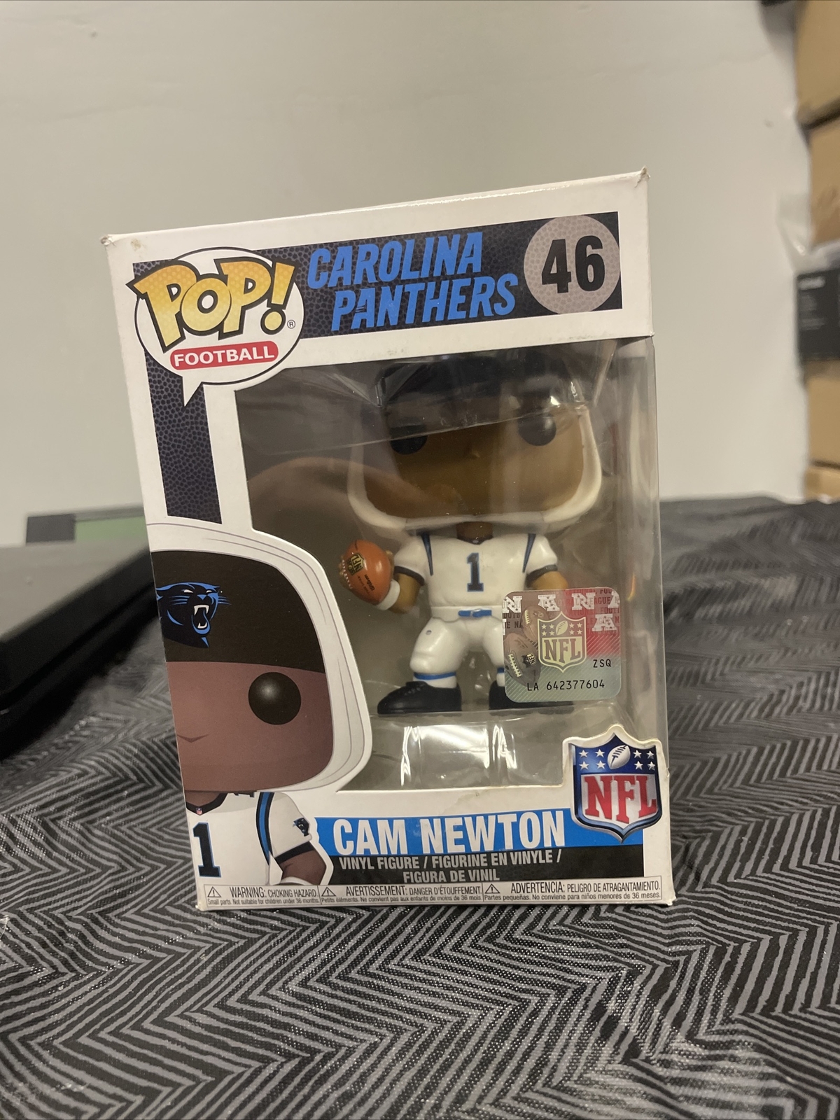 Funko Pop! Nfl Cam Newton Carolina Panthers (White Jersey)