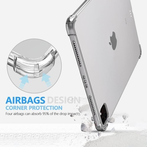 Case For Apple iPad Air Pro 13 11 12.9 10.9 10.2 Clear Silicone Bumper Gel Cover - Picture 5 of 20