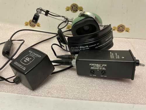 Auriculares de aviación David Clark modelo H7091 portátiles VOX 18697G-01 y cargador 18739G - Imagen 13 de 14