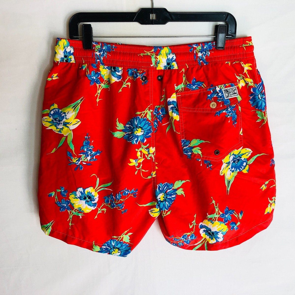 メンズウェア RLX RALPH LAUREN FLOWER PATTERN SHORTS RLX Ralph Lauren Men's Blue Floral Print Stretch Golf Shorts
