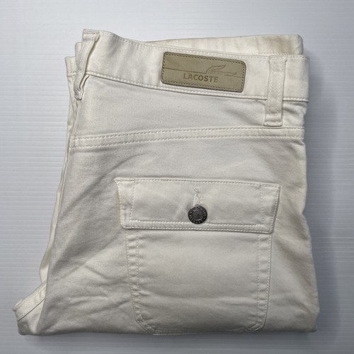 Lacoste Slim White Chino Pants Women's 
