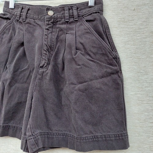 Vintage LizWear Mom schwarze Jeansshorts hochtailliert Größe Petite 6 (Taille 25") - Bild 4 von 6