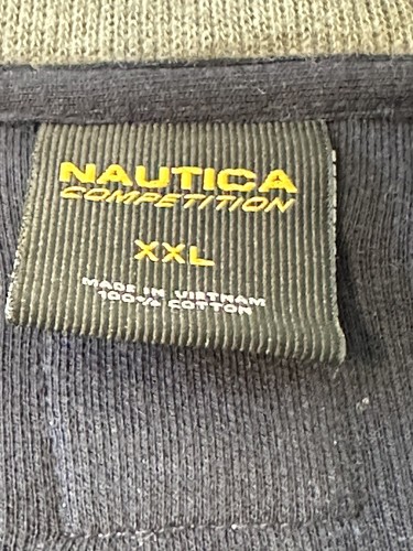 Sudadera para hombre Nautica 1/4 azul con cremallera talla 2XL grande y alta - Imagen 4 de 8