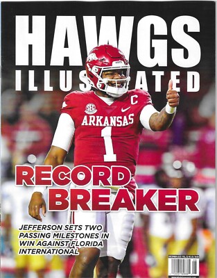 Hawgs Illustrated Magazine Arkansas Razorbacks Football KJ Jefferson Dec 2023