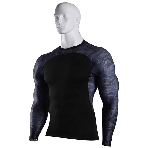 Men's Thermal Tops Long Sleeve Compression Shirts Basketball Training Shirts - Foto 22 di 93