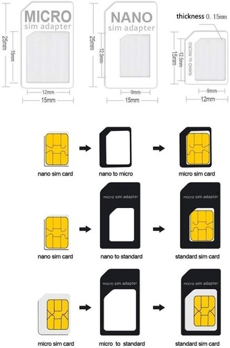 Sim Card adapter Slot Tray Sim Removal Tool Nano To Micro Converter Universal - 第 6/9 張圖片