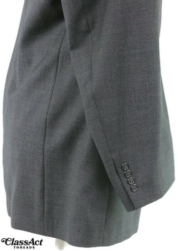 Bill Blass 3 Piece Suit Wool Gray Glen Plaid Mens 46XL Pleated Fronts 42" Waist - Picture 6 of 10