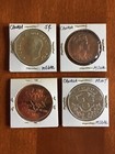 CANADA COMMEMORATIVE MEDAL LOT 1950s 1960s  BIG PENNY NICKEL  QEII  COMM DOLLARS — photo 1