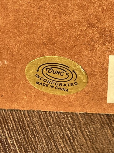 Pressed Wood “Enter At Your Own Risk “ Square Sign 2014 Hang Or Stand 8.5 X6.25 - Picture 6 of 7